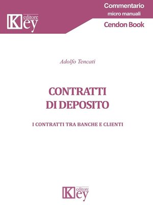 cover image of Contratti di deposito